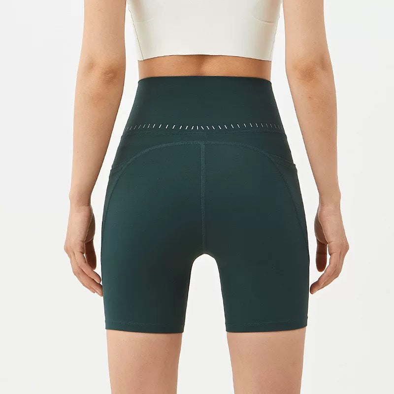 High-Waist Workout Shorts mit Po-Lifting-Effekt