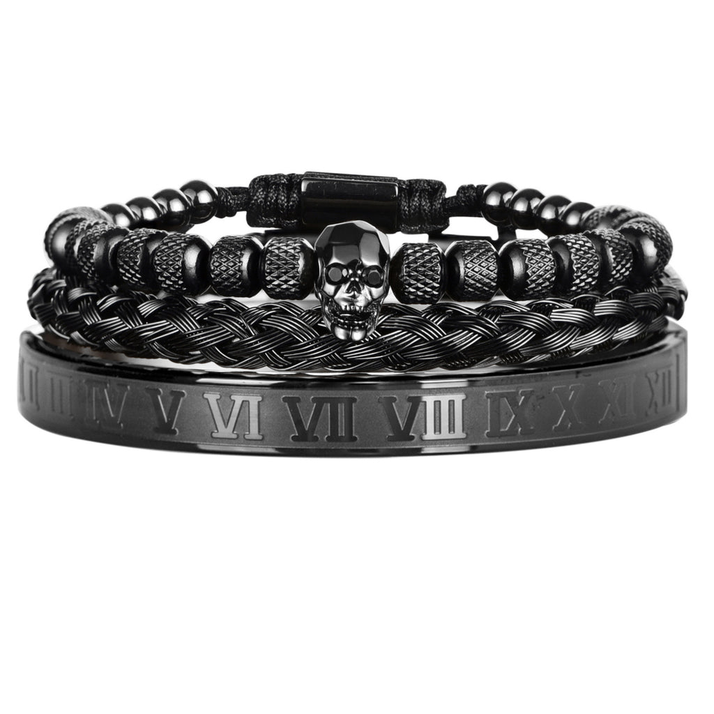 Ghost Head Armband-Set aus Edelstahl – Bild 12 | LuxeStyle