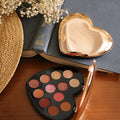 Herzförmige Lidschatten-Palette (12 Farben) | LuxeStyle