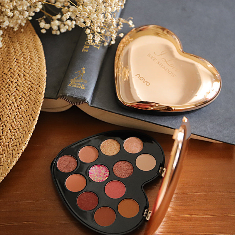 Herzförmige Lidschatten-Palette (12 Farben) | LuxeStyle