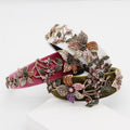 Blumen-Haarband mit farbigen Strass-Steinen – Bild 1 | LuxeStyle