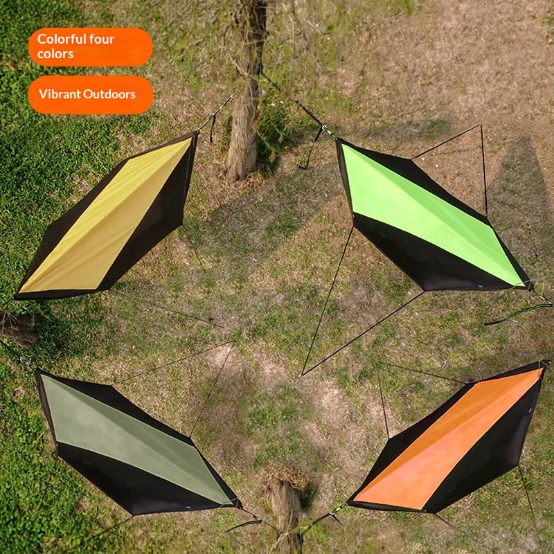 Outdoor-Hängematte mit Sonnenschutz