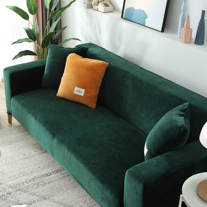 Winter Plüsch Sofaüberzug Stretch – Bild 9 | LuxeStyle