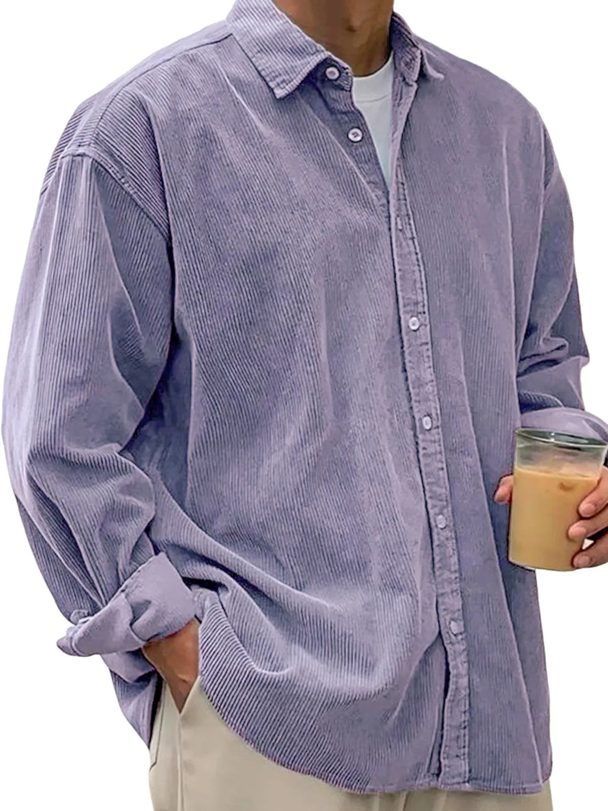 Lässige Cord-Hemdjacke für Herren – Bild 11 | LuxeStyle
