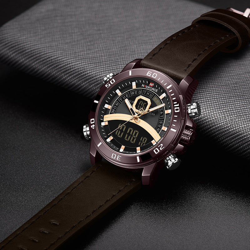 NAVIFORCE Quarzuhr mit Lederarmband – Bild 6 | LuxeStyle