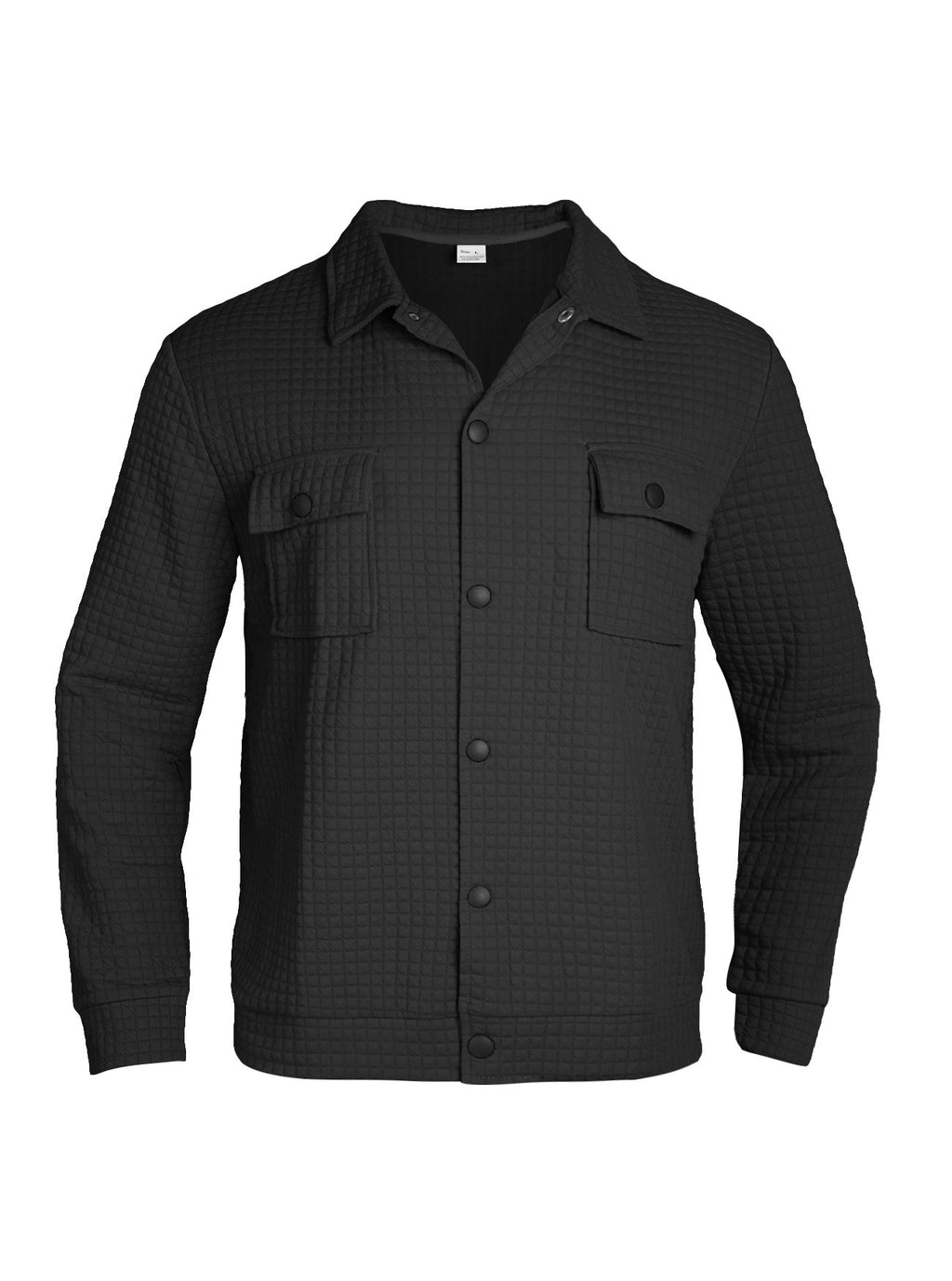 Freizeit-Strickhemd mit Jacquard-Karomuster für Herren – Bild 2 | LuxeStyle
