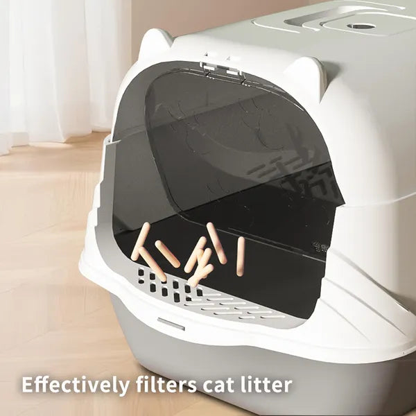 Geruchsneutrale Katzentoilette mit Schaufel & Matte
