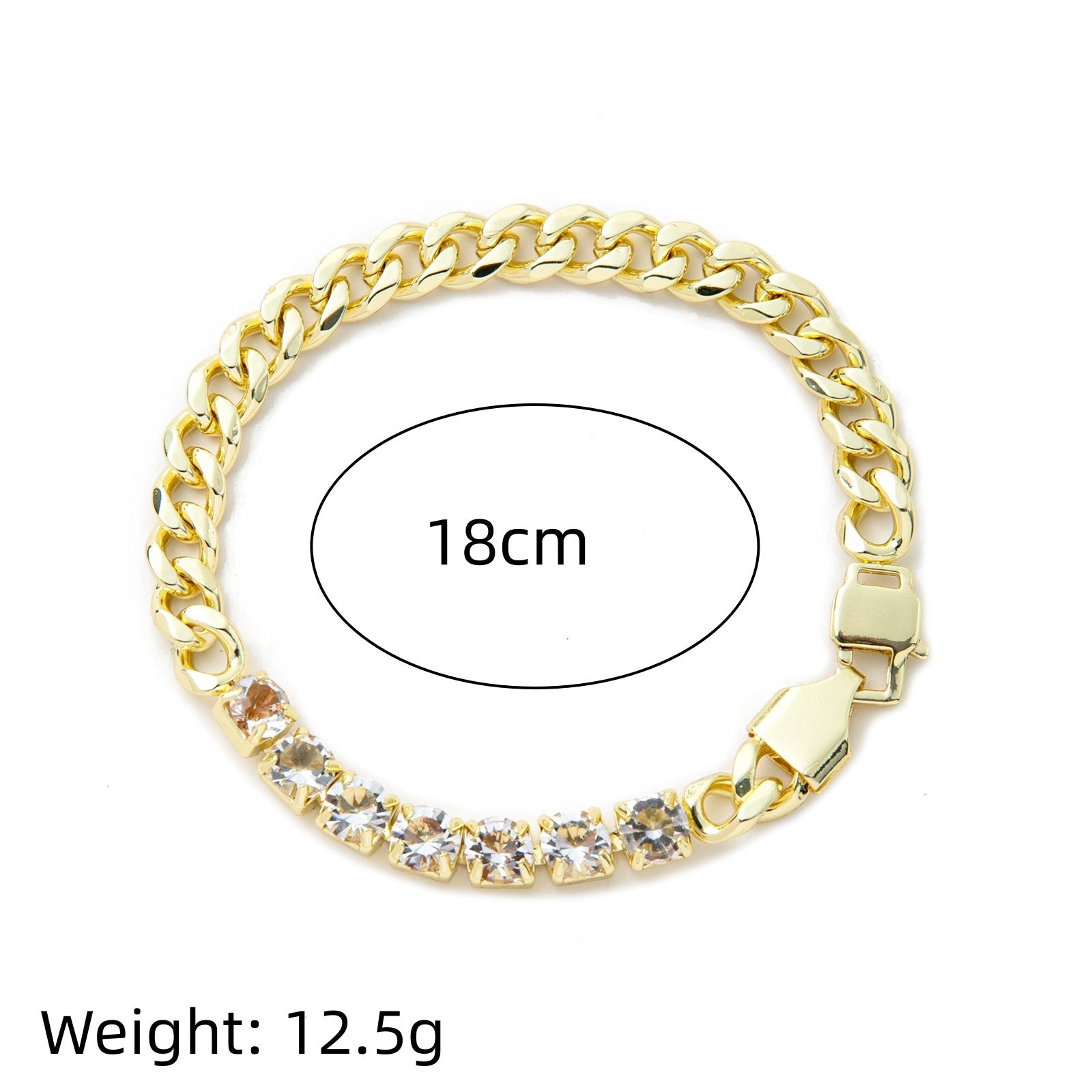 Diamant-Kettenarmband