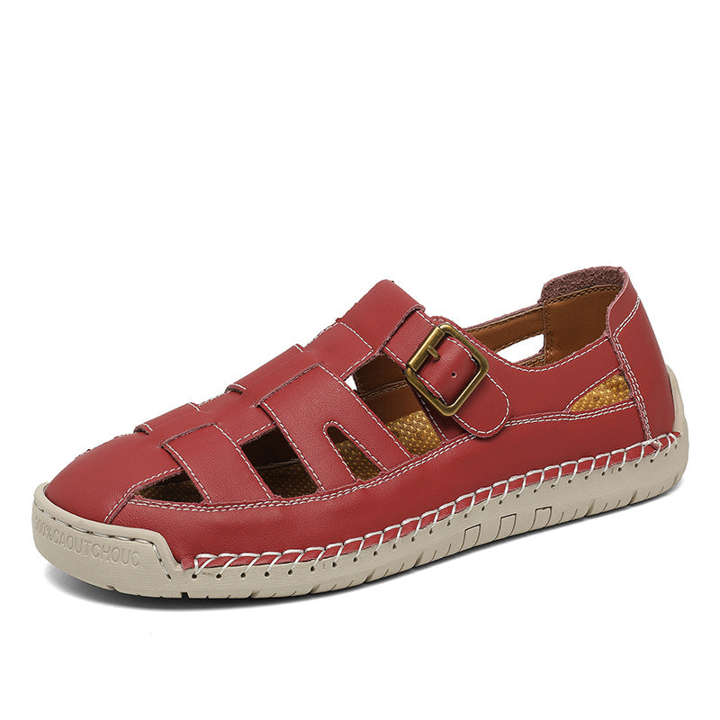Handgefertigte runde Sandalen mit rutschfester Sohle – Bild 4 | LuxeStyle