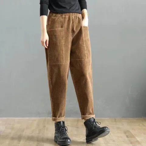 Hohe, lässige Plus-Size-Hosen