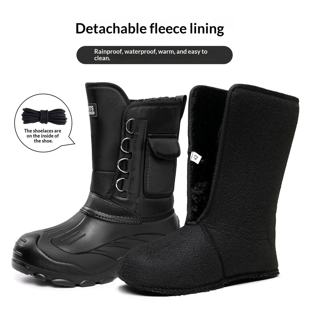 Herren Winter-Snowboots mit Fleecefutter
