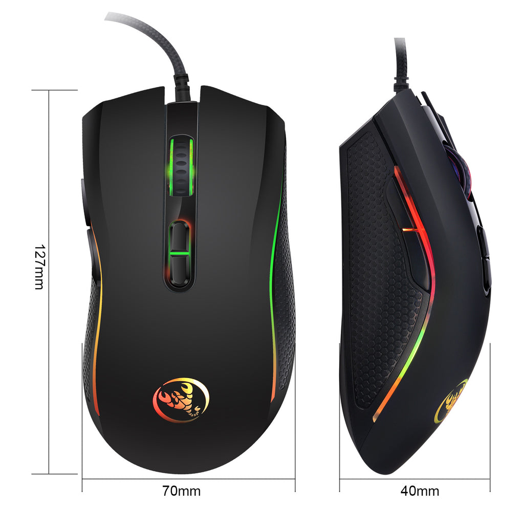 Farbige Gaming-Maus mit Kabel – Bild 4 | LuxeStyle