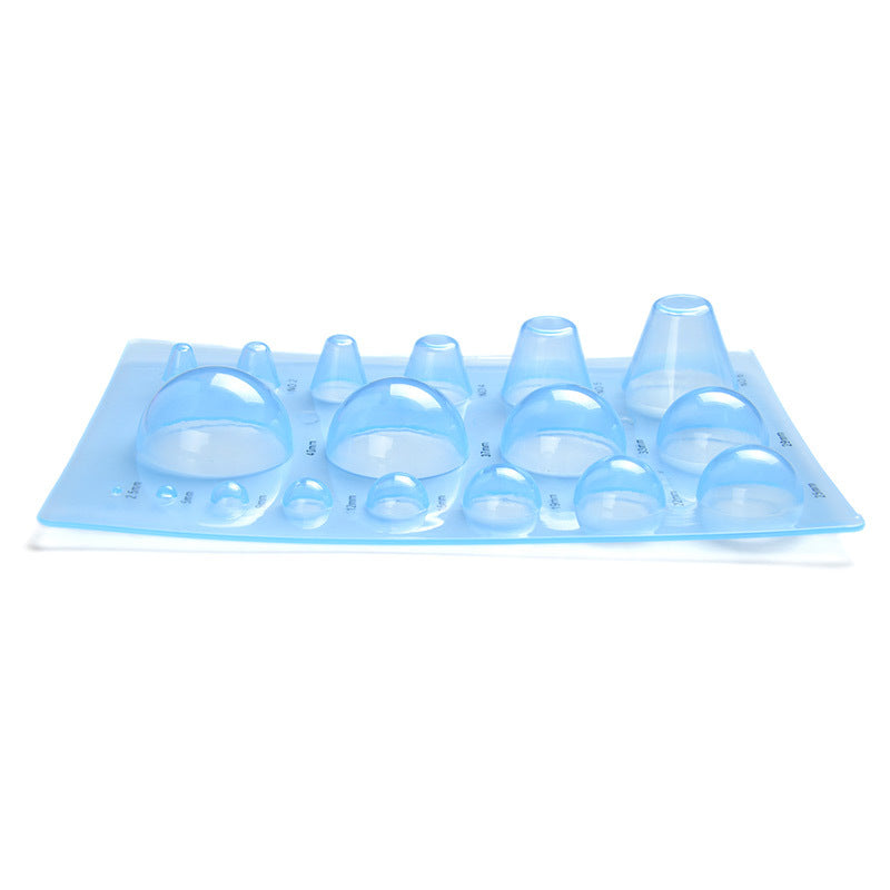 Bälle-Formbrett – 3 Reihen, transparent blau – Bild 3 | LuxeStyle