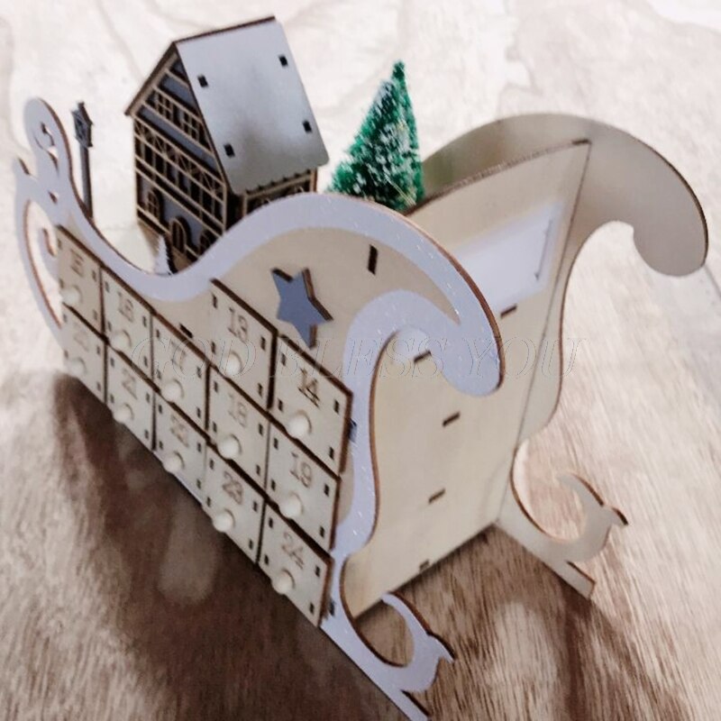 Weihnachts-Schlittenkalender aus Schima superba – Bild 4 | LuxeStyle