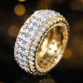 Eleganter Zweifarbiger Zirkonia-Ring – Bild 3 | LuxeStyle