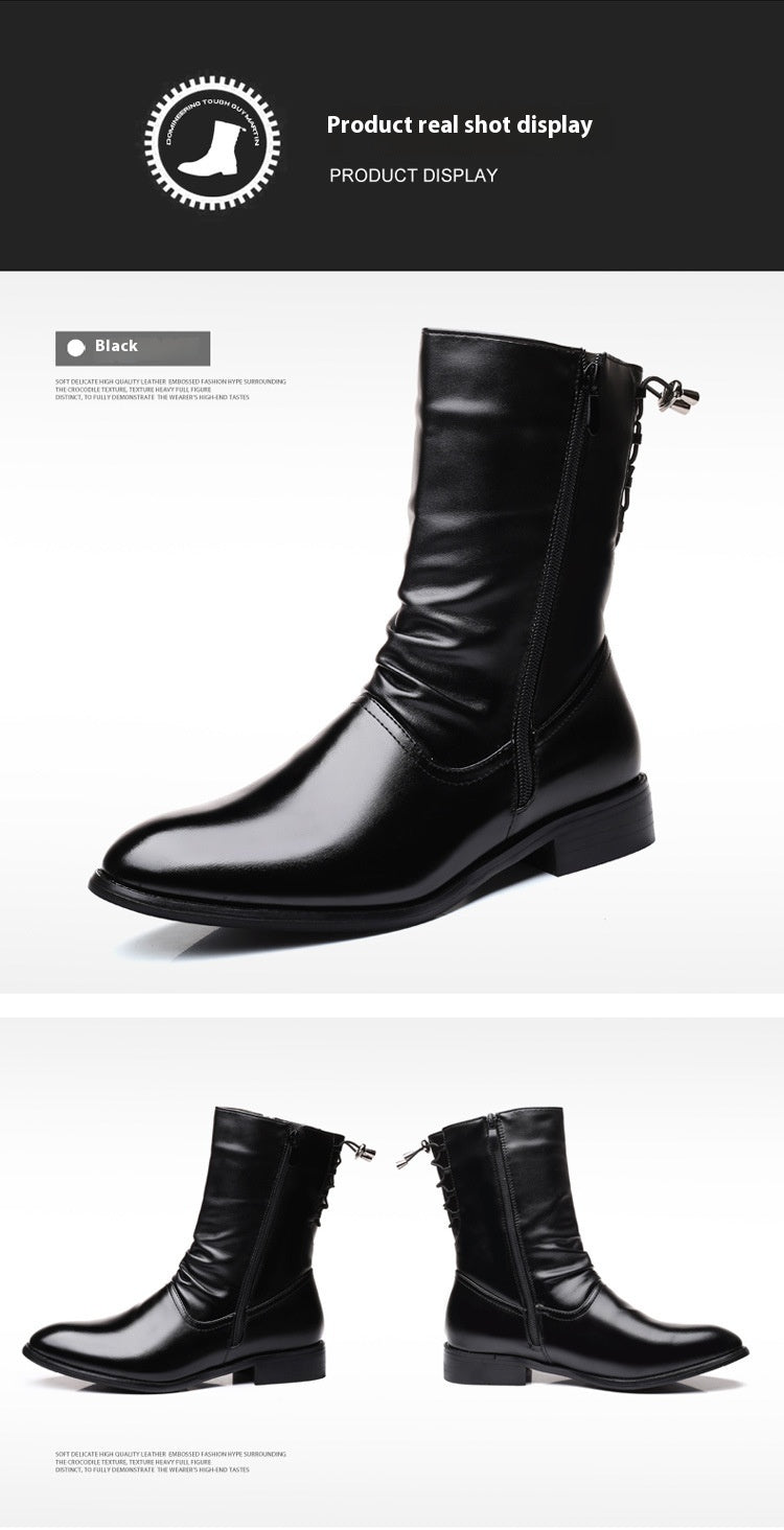Spitze Lederstiefel für Herren