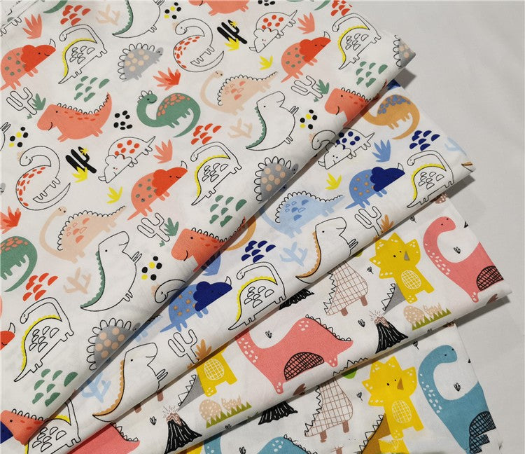 Dinosaurier Twill Baumwollstoff – Bild 5 | LuxeStyle