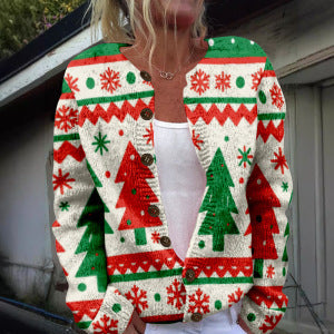 3D Digitaldruck Cardigan
