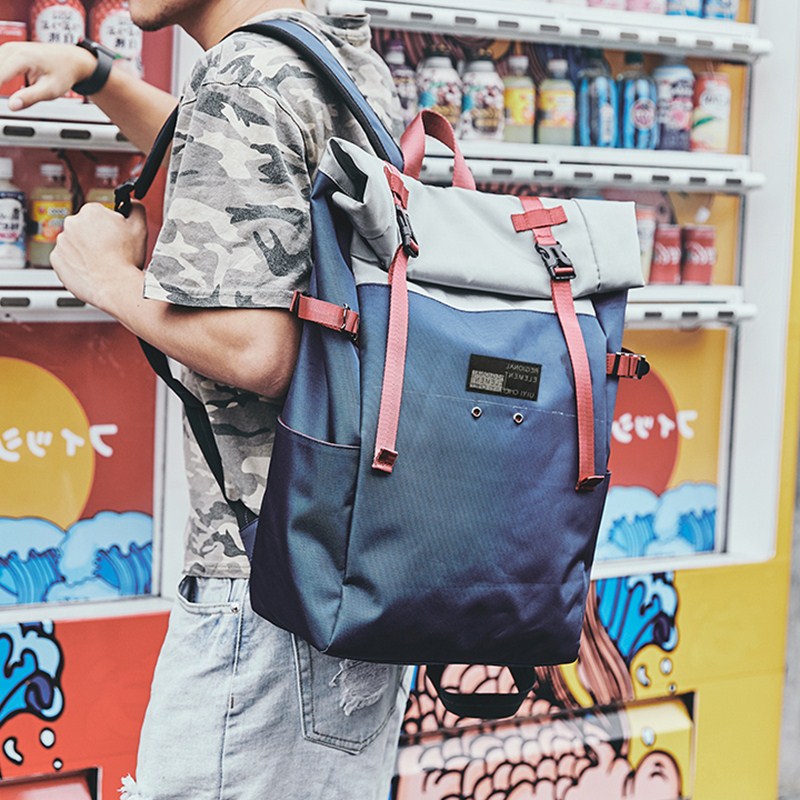 Roll-Up Rucksack mit 14-Zoll-Laptopfach | LuxeStyle