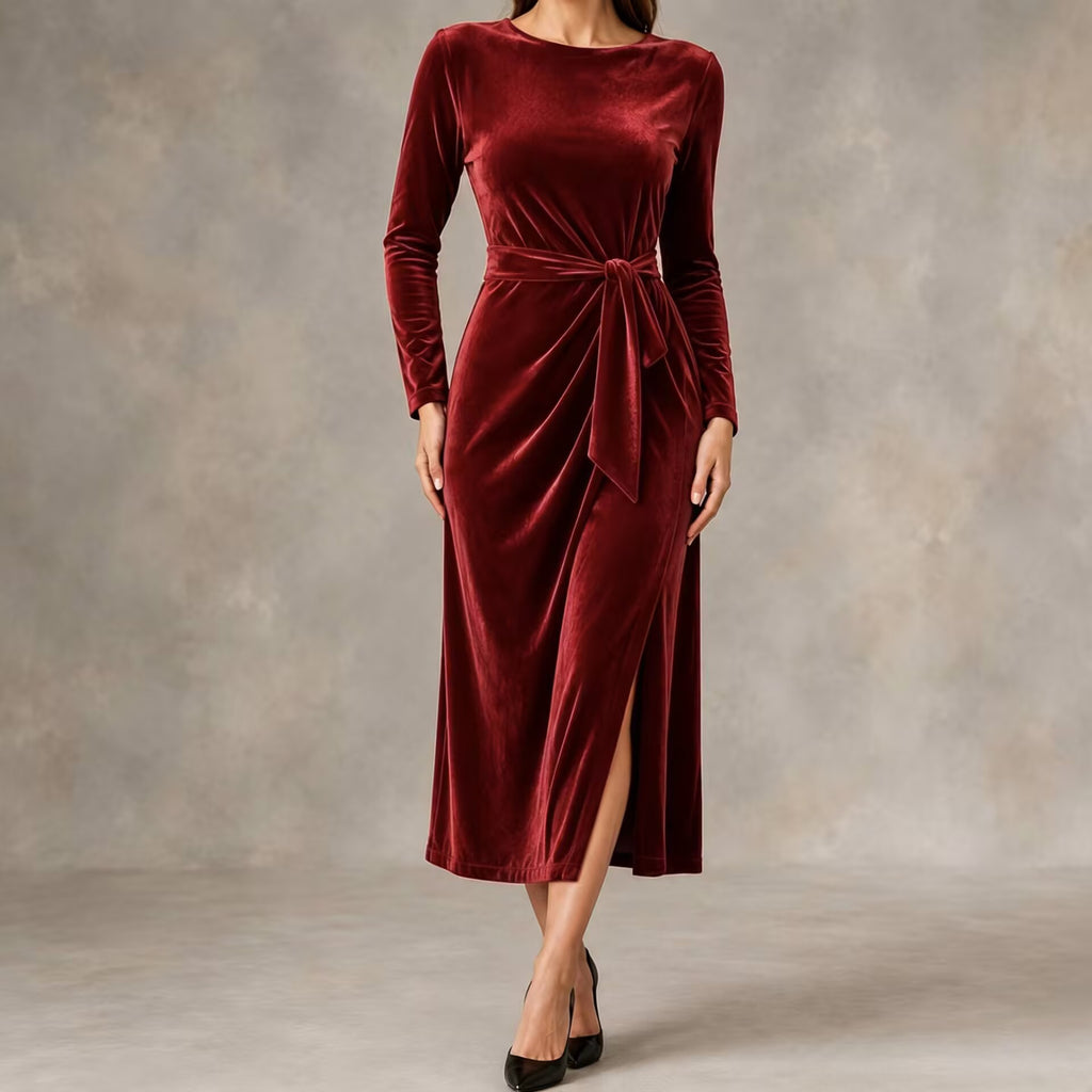 Damen Bodycon Kleid mit langen Ärmeln – Bild 5 | LuxeStyle