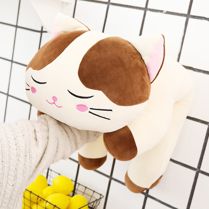 Snooze-Katze Plüschtier-Kissen – Bild 4 | LuxeStyle