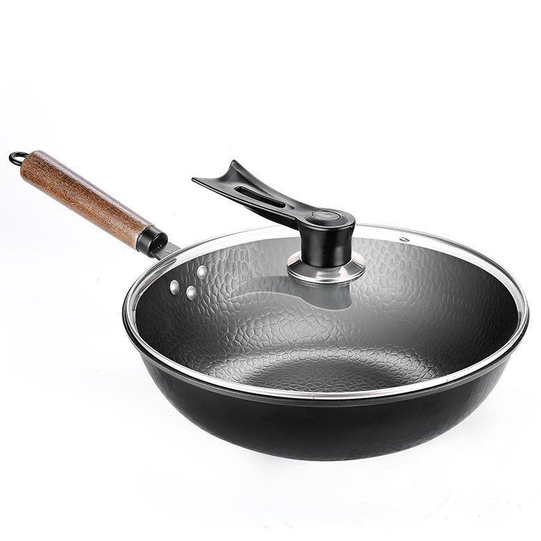 Traditioneller Eisen-Wok, handgemacht