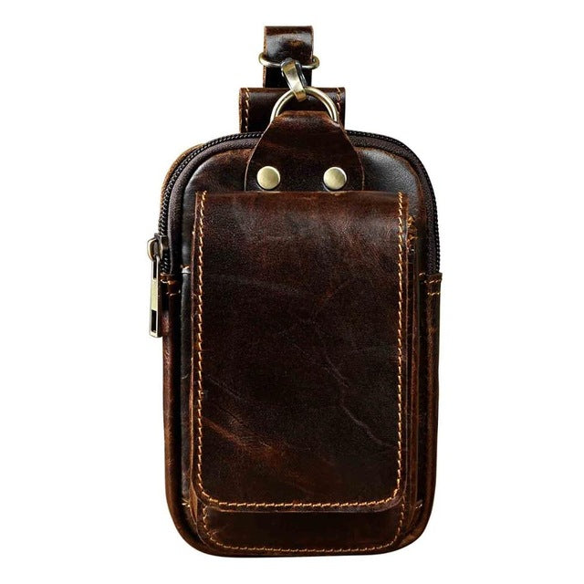 Kleine Gürteltasche aus Leder – Bild 3 | LuxeStyle
