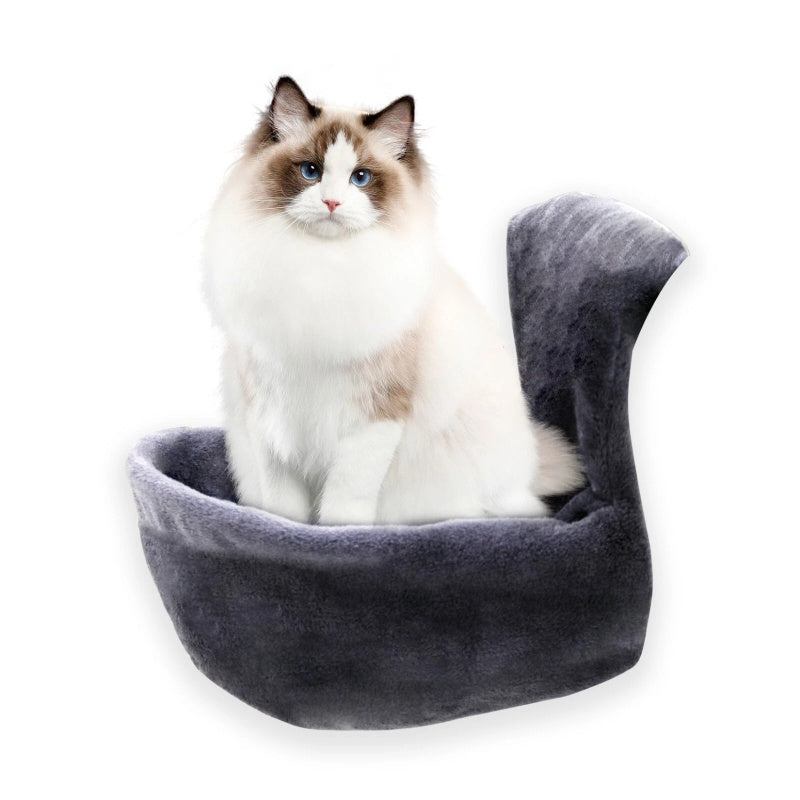 Katzen-Heizungsliege mit Kunstfell