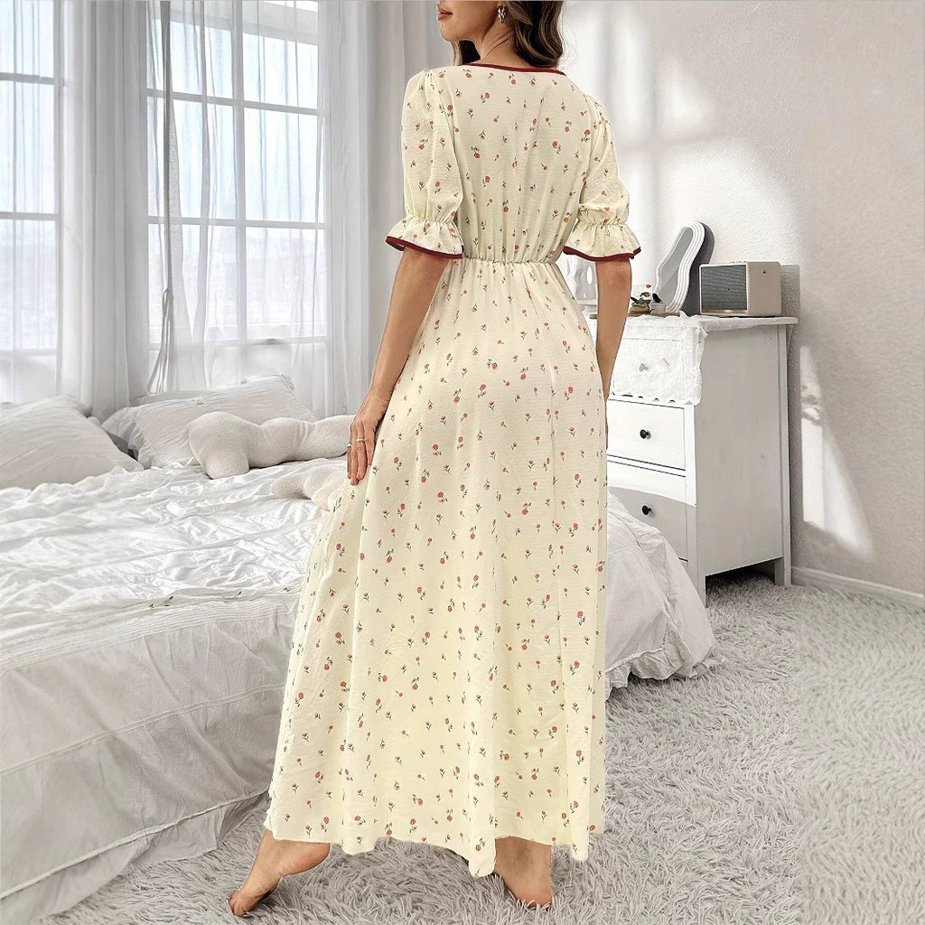 Französisches Kleid mit kurzen Ärmeln – Bild 2 | LuxeStyle