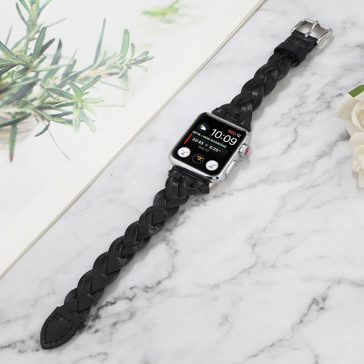 Armband für Smartwatch – geflochten, schmal – Bild 3 | LuxeStyle