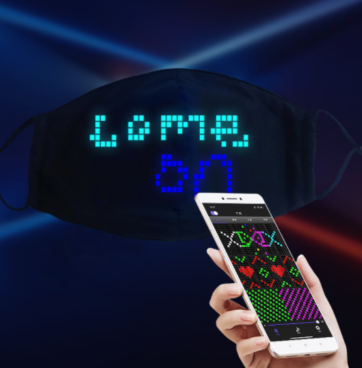 Leuchtmaske mit App-Steuerung