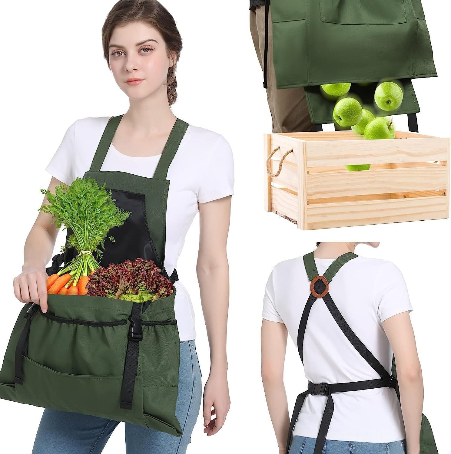 Gärtnerschürze mit grossen Taschen