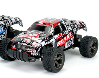 High-Speed RC Drift Car, 1:18, blau/gelb
