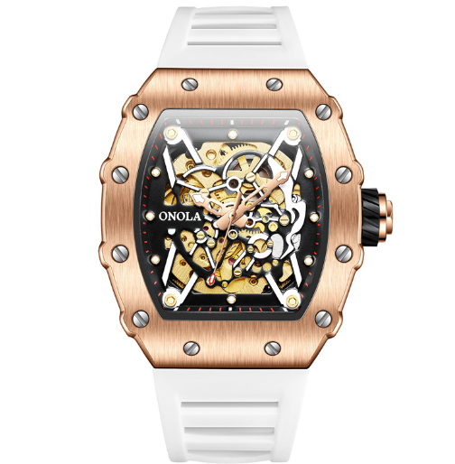 Automatische Herrenuhr mit Silikonband – Bild 5 | LuxeStyle