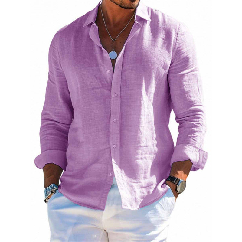 Langarm-Herren-Shirt mit lockerer Passform – Bild 6 | LuxeStyle