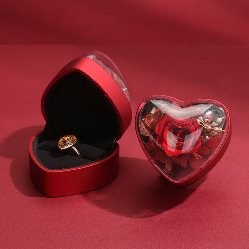 Rosen-Schmuckbox für Ringe und Anhänger – Bild 6 | LuxeStyle