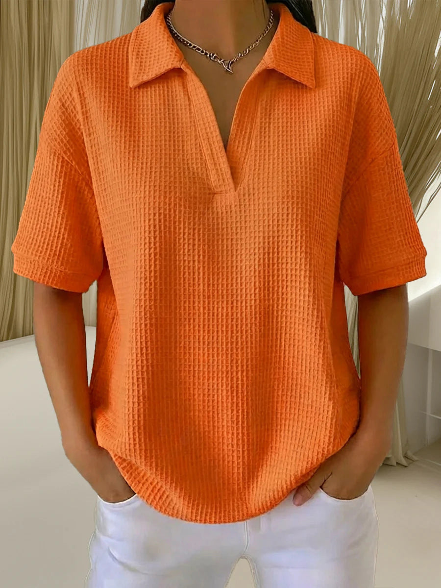 Damen-Poloshirt mit langen Ärmeln | LuxeStyle