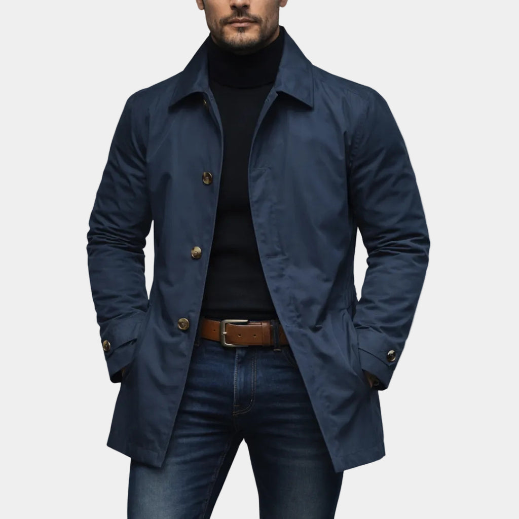 Herren Retro Übergangs Trenchcoat
