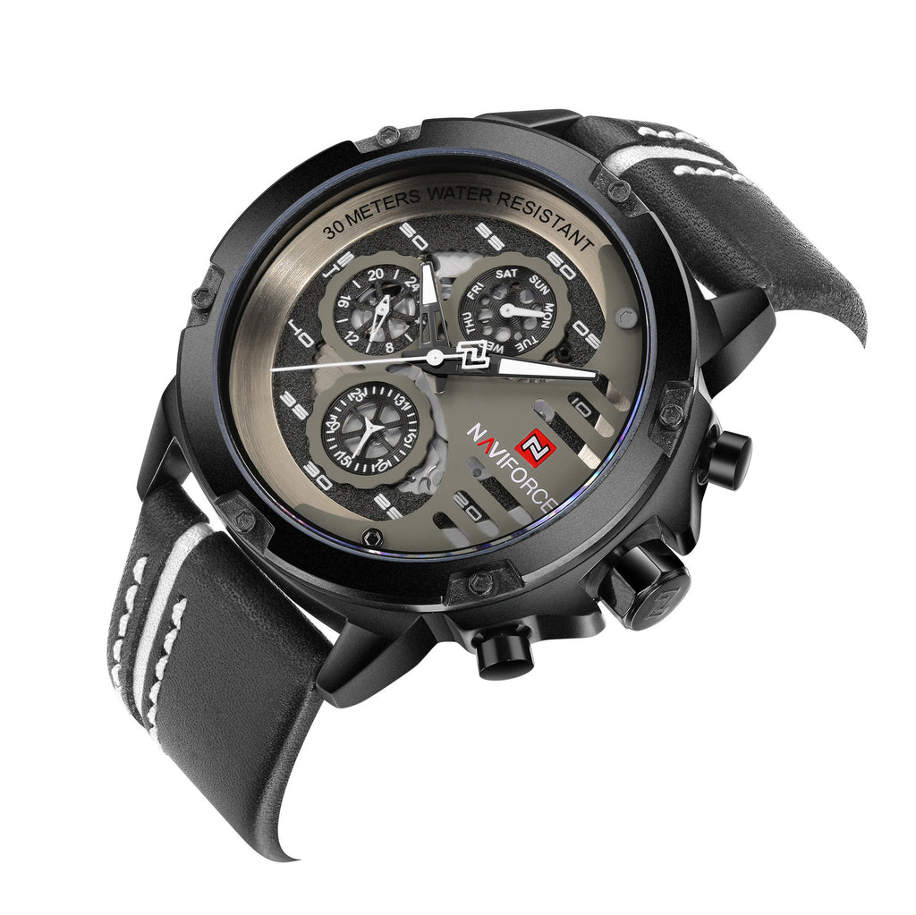 Multifunktions-Quarzuhr mit Armband | LuxeStyle