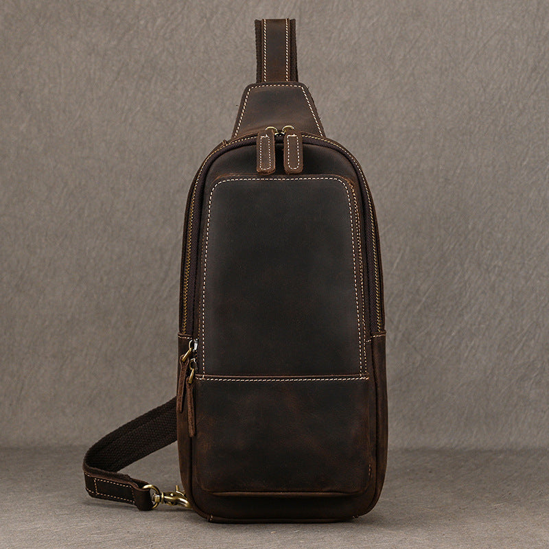 Rindsleder-Schultertasche für den Alltag – Bild 12 | LuxeStyle