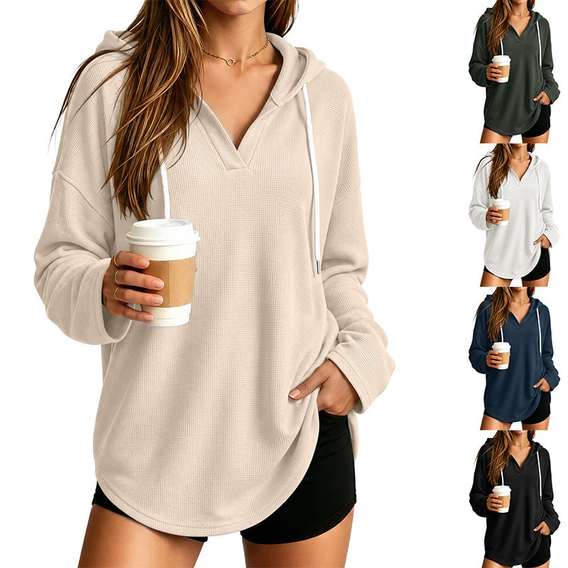 Kapuzen-Sweatshirt für Damen, lockere Passform