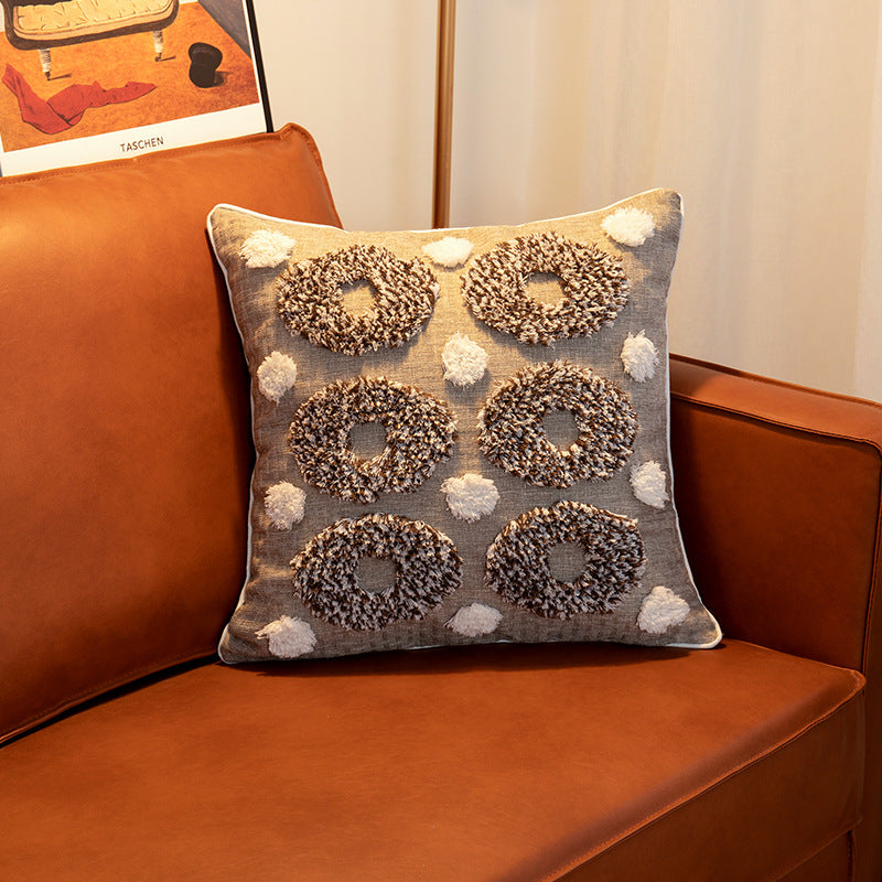 Gepolstertes Baumwoll-Leinen Kissen – Bild 2 | LuxeStyle