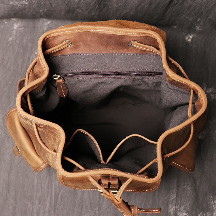 Rucksack Damen Crazy Horse Leder – Bild 10 | LuxeStyle
