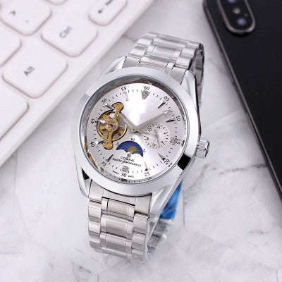 Mechanische Armbanduhr mit Stahlband – Bild 3 | LuxeStyle