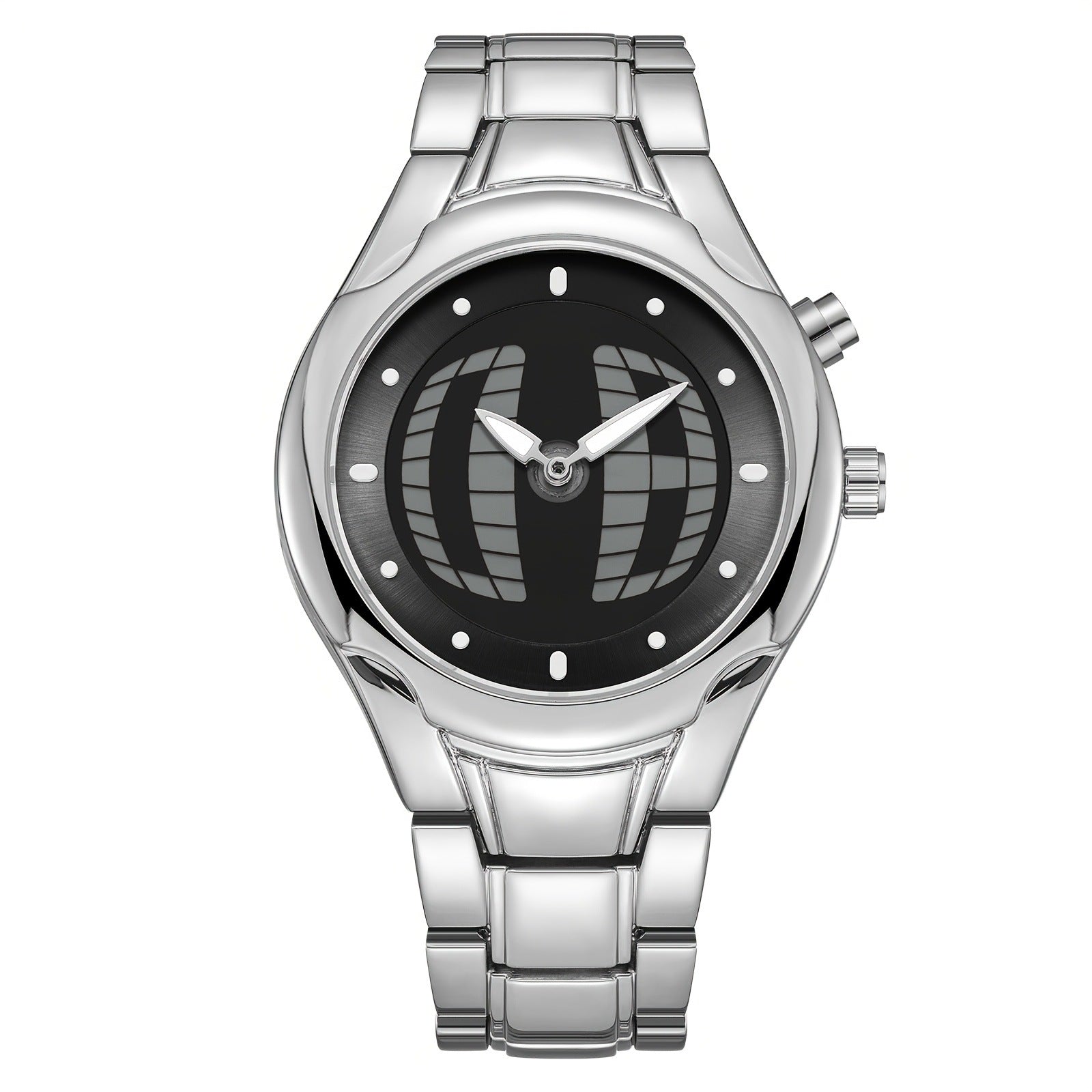 Retro Fashion Herren Digital-Zeigeruhr