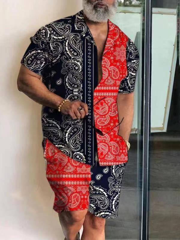 Polo-Hemd mit 3D-Print und Shorts-Set – Bild 13 | LuxeStyle