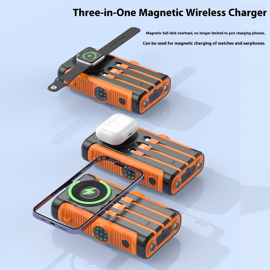 Solar Outdoor Powerbank mit Handkurbel