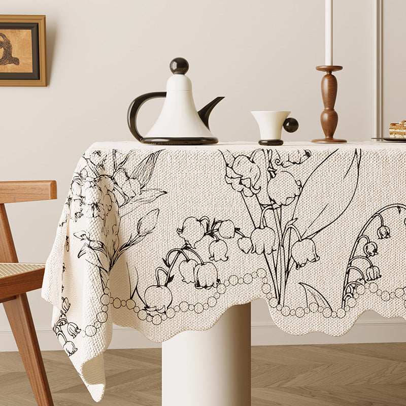 Tischtuch mit botanischem Blumenmuster – Bild 3 | LuxeStyle