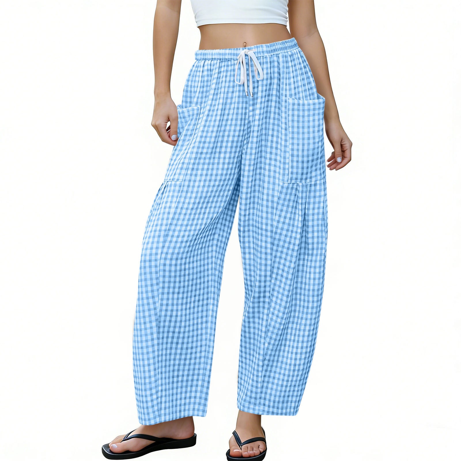 High-Waist Wide Leg Hose