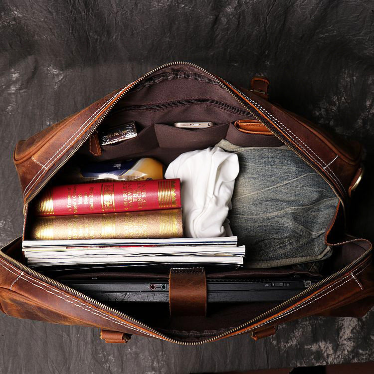 Reisetasche aus Leder für Herren – Bild 5 | LuxeStyle